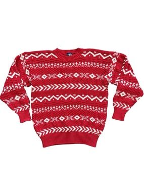 GAP Vintage Fair Isle Crewneck Sweater
